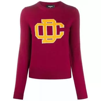 Свитер logo knit sweater Dsquared2, розовый
