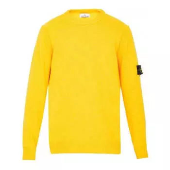 Свитер logo patch crewneck jumper 'yellow' Stone Island, желтый
