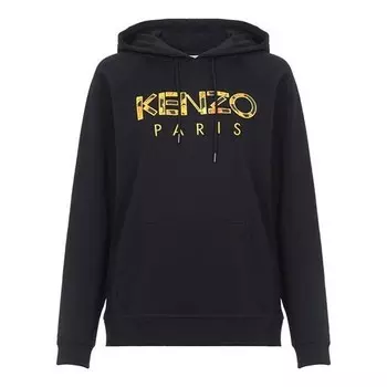 Свитер logo pattern cotton black Kenzo, черный