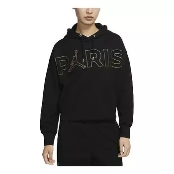 Свитер logo printing pullover hoodie black Air Jordan, черный