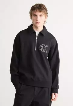 Свитер LOGO ZIP Calvin Klein Jeans, черный