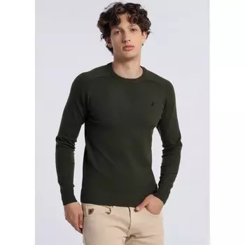Свитер Lois Jeans Round Neck, зеленый