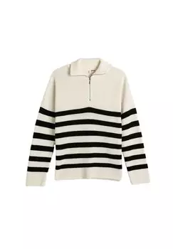 Свитер Long Sleeve Half Zipper Detail Koton, бежевый