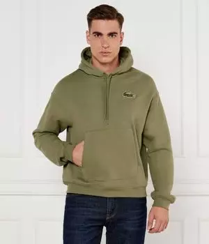 Свитер Loose fit Lacoste, зеленый
