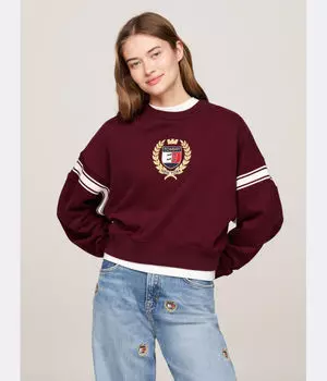 Свитер Loose fit Tommy Jeans, красный