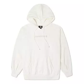 Свитер loose knit hoodie creamy white Converse, белый
