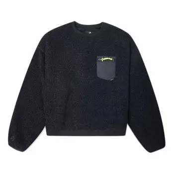 Свитер loose short sweater 'black' Converse, черный