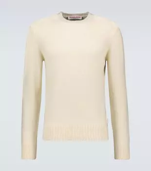 Свитер Lorca с круглым вырезом из смесовой шерсти Orlebar Brown, белый