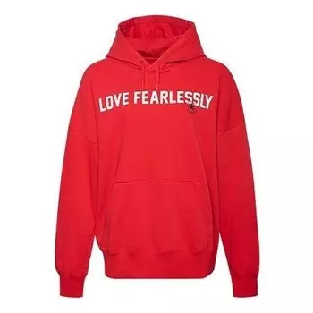 Свитер love the progress 2.0 oversized pullover hoodie 'red' Converse, красный