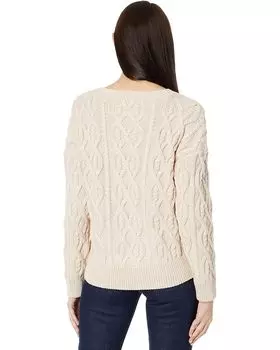 Свитер Lucky Brand Cable Stitch Pullover, цвет Grey Morn