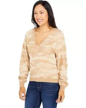 Свитер Lucky Brand Camo Sweater, цвет Camel Heather