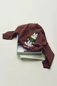 Свитер ludo studio bluey ZARA, бордо