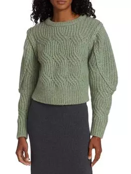 Свитер Luisa косой вязки Dh New York, цвет Heather Pine