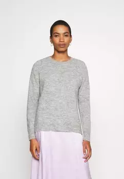 Свитер LULU LS O-NECK NOOS Selected Femme, светло-серый меланж