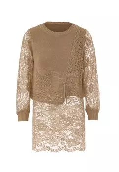 Свитер Lurea, серо-коричневый