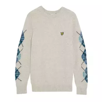 Свитер Lyle & Scott Argyle, серый