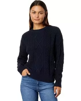 Свитер Madewell Cotton Cable Pullover, цвет Deep Indigo