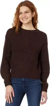 Свитер Madewell Directional-Knit Wedge Sweater, цвет Heather Carob