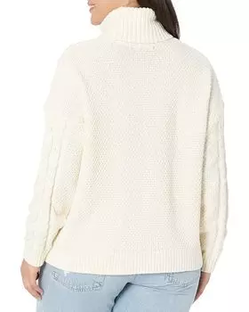 Свитер Madewell Plus Capri Cotton Cable Turtleneck, цвет Antique Cream