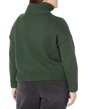 Свитер Madewell Plus Corsica Stitch Mix Turtleneck, цвет Deep Forest