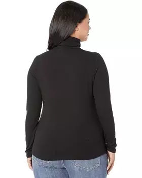 Свитер Madewell Plus Ribbed Turtleneck Top, реальный черный