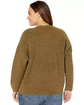Свитер Madewell Plus Size JP Fashioning Crew Solid, цвет Heather Fern