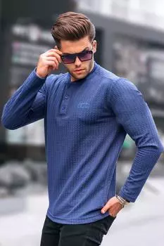 Свитер Madmext, темно-синий