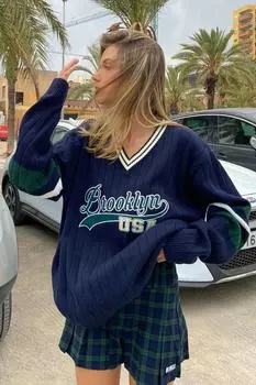 Свитер Madmext, темно-синий