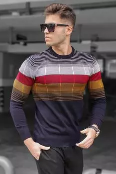 Свитер Madmext, темно-синий