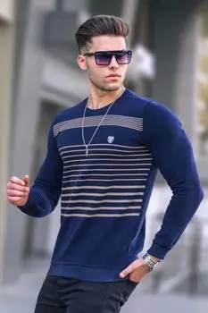 Свитер Madmext, темно-синий