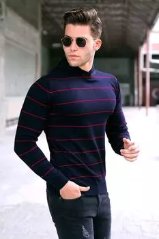 Свитер Madmext, темно-синий