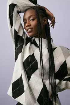 Свитер Maeve Carys с воротником-стойкой, светло-серый