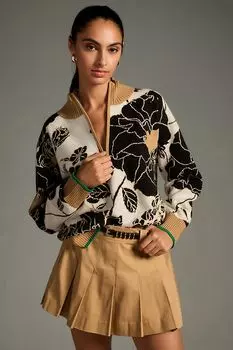 Свитер Maeve с воротником-стойкой и полумолнией, neutral