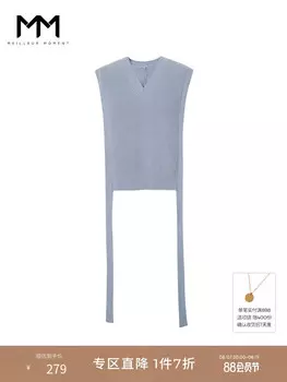 Свитер Mai Meng из 100% овечьей шерсти, серо-синий