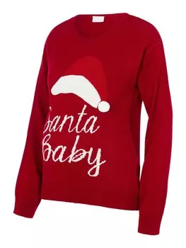 Свитер MAMALICIOUS MLSanta Baby, цвет Ruby red