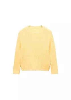 Свитер Mango AGA, желтый