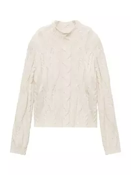 Свитер MANGO, экрю