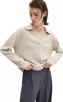 Свитер MANGO Bowl Sweater, цвет Stone