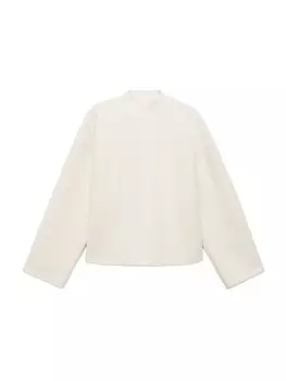 Свитер MANGO BUBLE, экрю