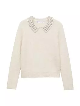 Свитер MANGO Camaron, кремовый