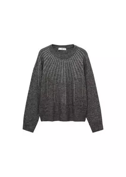 Свитер MANGO Escandal, пятнистый серый