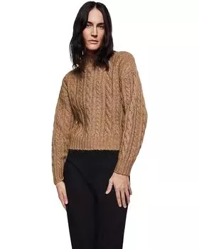 Свитер MANGO Eyre Sweater, коричневый