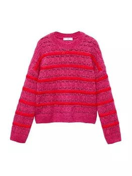 Свитер MANGO FRESH, цвет Raspberry/Dark pink