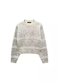 Свитер Mango FUTURE, серебряный