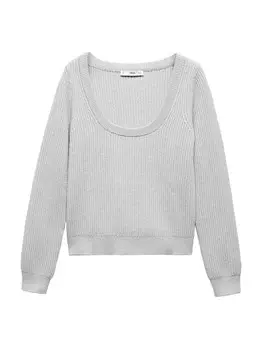 Свитер Mango GASPARIN, серый