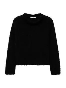 Свитер MANGO Hairy, черный