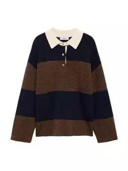 Свитер MANGO JAMA, темно-синий