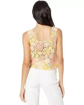 Свитер MANGO Jardin Tank Top, цвет Light/Pastel Pink