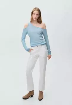 Свитер Mango Kids, светло-голубой