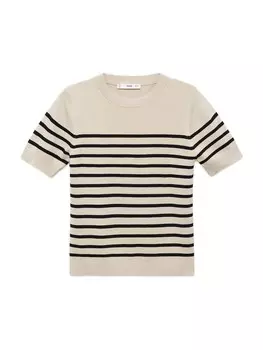 Свитер MANGO, кремовый